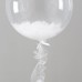 Шар (18''/46 см) Сфера 3D, Deco Bubble, Прозрачный, Кристалл, 10 шт. в упак. 