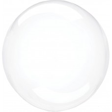 Шар (18''/46 см) Сфера 3D, Deco Bubble, Прозрачный, Кристалл, 10 шт. в упак. 5503182