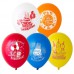 Воздушные шары с гелием, с надписью "С Днем Рождения!", цвет ассорти, 14"(36 см)