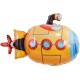 Фольгированный шар с гелием (37''/94 см) Фигура, Подводная лодка, Оранжевый, 1 шт.