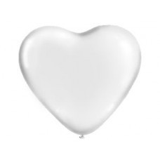 Шарик Сердце, цвет Пастель Белое, 10" (1105-0005)