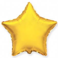Шар - Золотая Звезда, Ф Б/РИС 18" ЗВЕЗДА Металлик Gold(FM), арт. 1204-0097